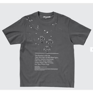 Uniqlo Final Fantasy VI Unisex Short Sleeve T-shirt in Gray S